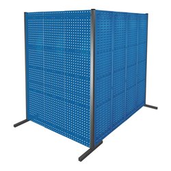 Kappes Trennwand RasterPlan Doppelfeld 90° H2000 mm RAL 5010 4 LP 3 SP