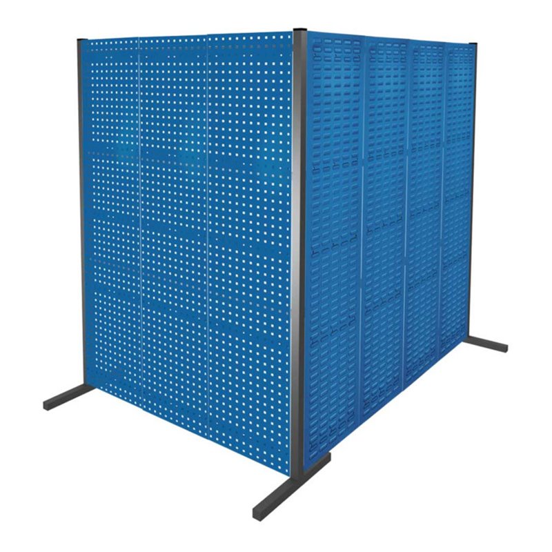 Kappes Trennwand RasterPlan Doppelfeld 90° H2000 mm RAL 5010 4 LP 3 SP