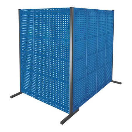 Kappes Trennwand RasterPlan Doppelfeld 90° H2000 mm RAL 5010 4 LP 3 SP