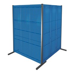 Kappes Trennwand RasterPlan Doppelfeld 90° H2000 mm RAL 5010 4 LP 2 SP