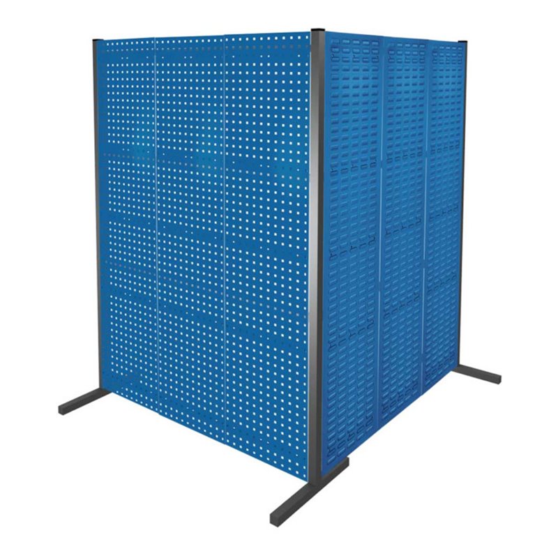 Kappes Trennwand RasterPlan Doppelfeld 90° H2000 mm RAL 5010 4 LP 2 SP