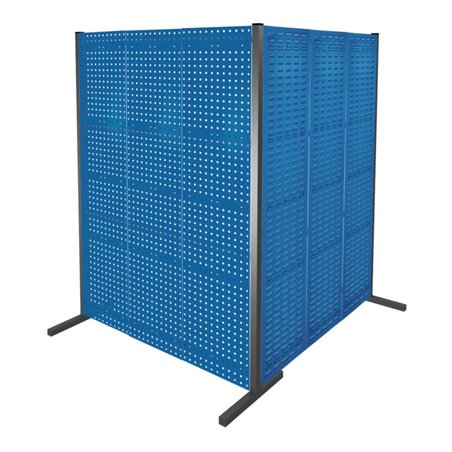 Kappes Trennwand RasterPlan Doppelfeld 90° H2000 mm RAL 5010 4 LP 2 SP