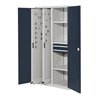 Kappes Vertikalschrank RasterPlan Mod. 81 RAL 7035/7016 Doppelwandtür mit Ausstattung
