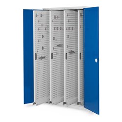 Kappes Vertikalschrank RasterPlan Mod. 83 RAL 7035/5010 Doppelwandtür mit Ausstattung