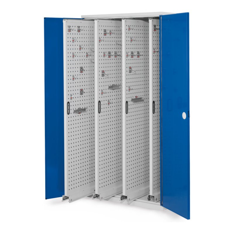 Kappes Vertikalschrank RasterPlan Mod. 83 RAL 7035/5010 Doppelwandtür mit Ausstattung