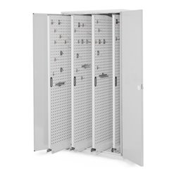 Kappes Vertikalschrank RasterPlan Mod. 83 RAL 7035 Doppelwandtür mit Ausstattung