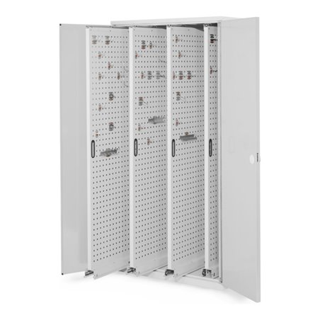 Kappes Vertikalschrank RasterPlan Mod. 83 RAL 7035 Doppelwandtür mit Ausstattung