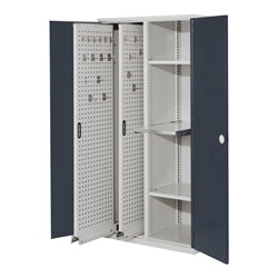 Kappes Vertikalschrank RasterPlan Mod. 84 RAL 7035/7016 Doppelwandtür mit Ausstattung