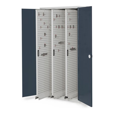 Kappes Vertikalschrank RasterPlan Mod. 85 RAL 7035/7016 Doppelwandtür mit Ausstattung