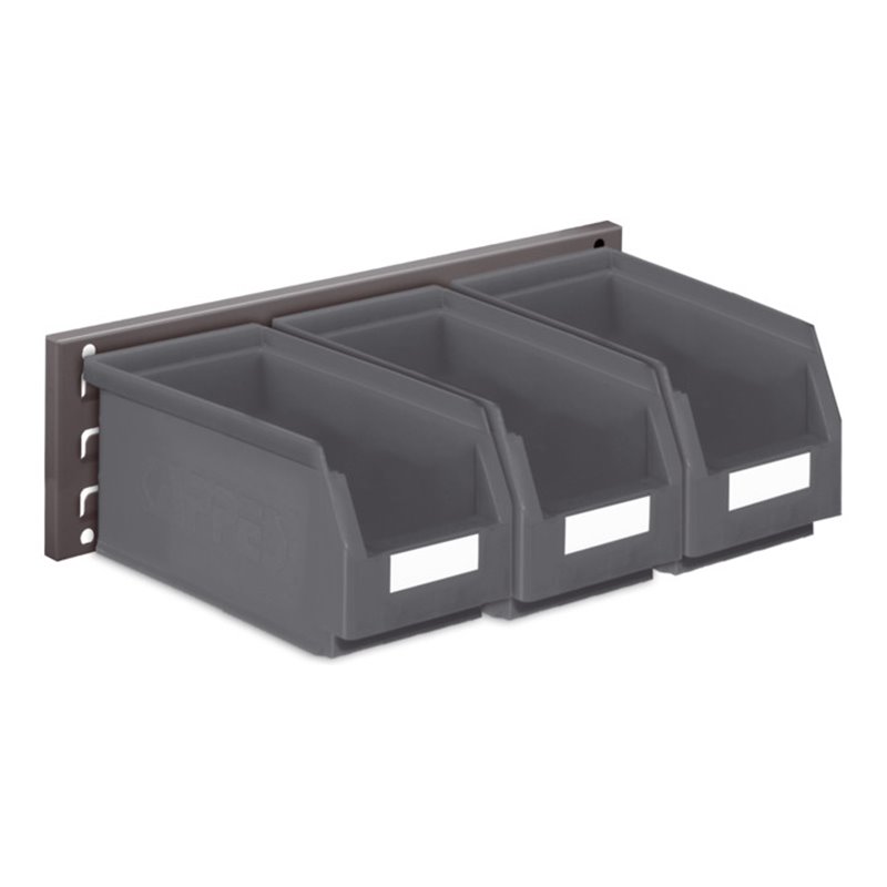 Kappes Wandschiene RasterPlan Schlitzplatten Set 10 RAL 7016