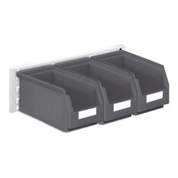 Kappes Wandschiene RasterPlan Schlitzplatten Set 10 RAL 7035