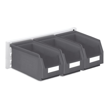 Kappes Wandschiene RasterPlan Schlitzplatten Set 10 RAL 7035