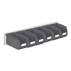 Kappes Wandschiene RasterPlan Schlitzplatten Set 11 RAL 7035