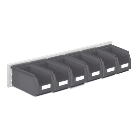 Kappes Wandschiene RasterPlan Schlitzplatten Set 11 RAL 7035