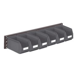 Kappes Wandschiene RasterPlan Schlitzplatten Set 11 RAL 7016