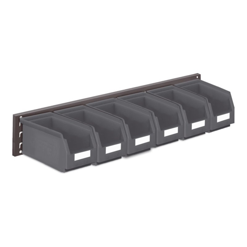 Kappes Wandschiene RasterPlan Schlitzplatten Set 11 RAL 7016