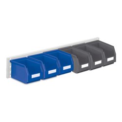 Kappes Wandschiene RasterPlan Schlitzplatten Set 15 RAL 7035