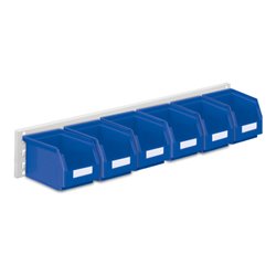 Kappes Wandschiene RasterPlan Schlitzplatten Set 8 RAL 7035