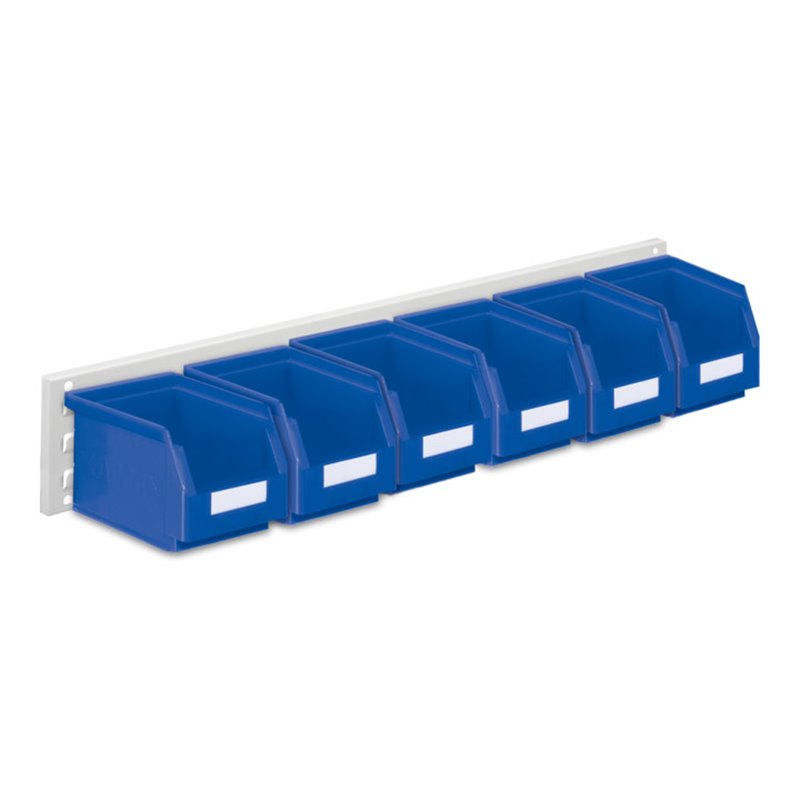 Kappes Wandschiene RasterPlan Schlitzplatten Set 8 RAL 7035