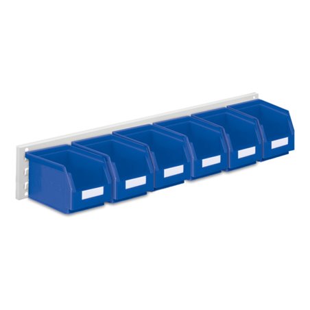 Kappes Wandschiene RasterPlan Schlitzplatten Set 8 RAL 7035