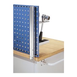 Kappes Werkbankhalterung RasterPlan für 2 Platten übereinander alufarben