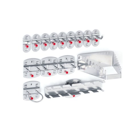 Kappes Werkzeughalter-Sortiment RasterPlan 15-teilig alufarben