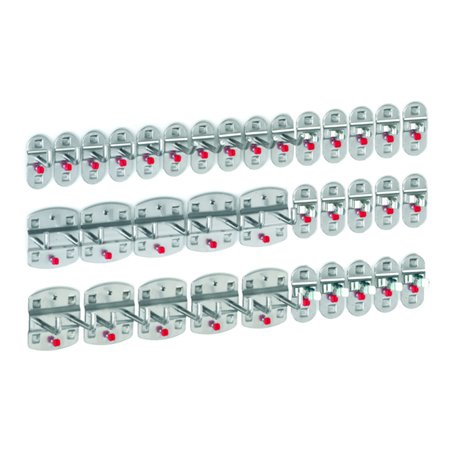 Kappes Werkzeughalter-Sortiment RasterPlan 35-teilig alufarben