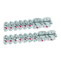 Kappes Werkzeughalter-Sortiment RasterPlan 17-teilig alufarben