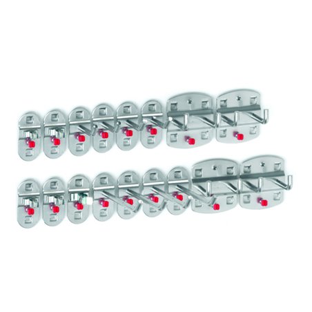 Kappes Werkzeughalter-Sortiment RasterPlan 17-teilig alufarben