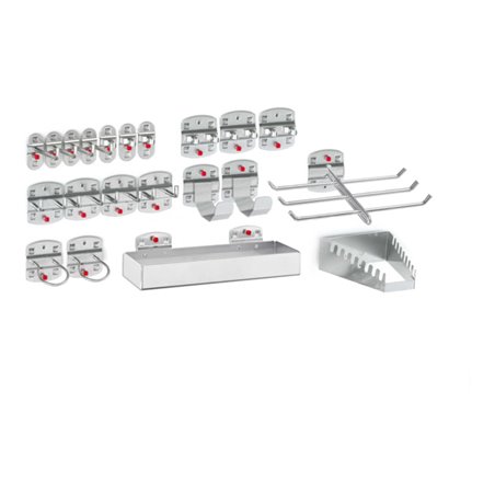 Kappes Werkzeughalter-Sortiment RasterPlan 21-teilig alufarben