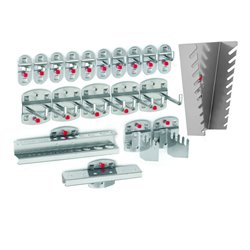 Kappes Werkzeughalter-Sortiment RasterPlan 20-teilig alufarben