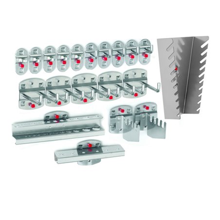 Kappes Werkzeughalter-Sortiment RasterPlan 20-teilig alufarben