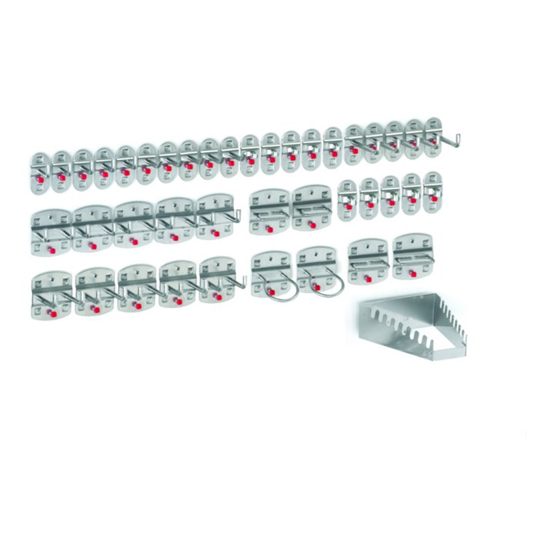 Kappes Werkzeughalter-Sortiment RasterPlan 42-teilig alufarben