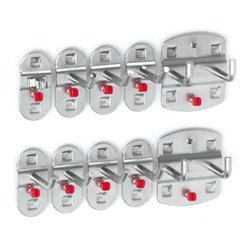 Kappes Werkzeughalter-Sortiment RasterPlan 10-teilig alufarben