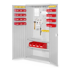 Kappes Werkzeugschrank RasterPlan Mod. 5 T410 mm RAL 7035 Türen innen Schlitzplatten