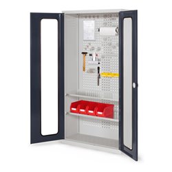 Kappes Werkzeugschrank RasterPlan Mod. 5 T410 mm RAL 7035/7016 Sichtfenstertüren
