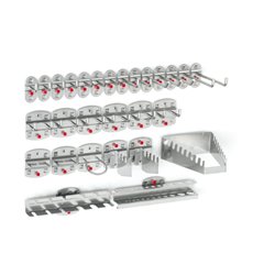 Kappes Werkzeughalter-Sortiment RasterPlan 28-teilig alufarben