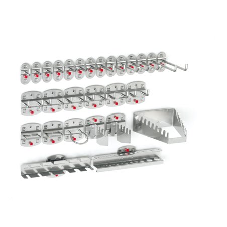 Kappes Werkzeughalter-Sortiment RasterPlan 28-teilig alufarben