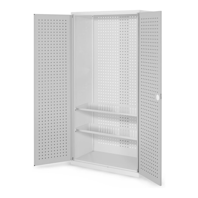 Kappes Werkzeugschrank RasterPlan Mod. 5 T500 mm RAL 7035 Türen innen Lochplatten