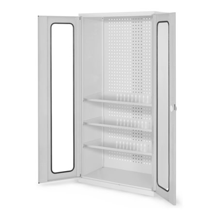 Kappes Werkzeugschrank RasterPlan Mod. 6 T500 mm RAL 7035 Sichtfenstertüren