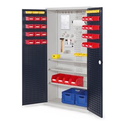 Kappes Werkzeugschrank RasterPlan Mod. 6 T410 mm RAL 7035/7016 Türen innen Schlitzplatten