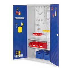 Kappes Werkzeugschrank RasterPlan Mod. 5 T500 mm RAL 7035/5010 Türen innen Lochplatten