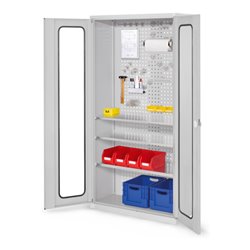 Kappes Werkzeugschrank RasterPlan Mod. 6 T410 mm RAL 7035 Sichtfenstertüren