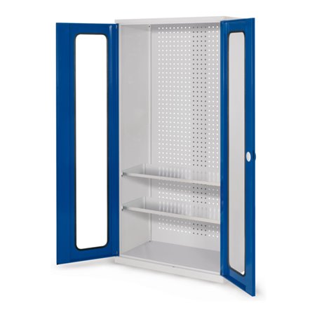 Kappes Werkzeugschrank RasterPlan Mod. 5 T500 mm RAL 7035/5010 Sichtfenstertüren