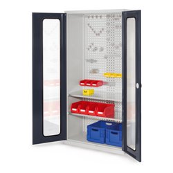 Kappes Werkzeugschrank RasterPlan Mod. 5 T500 mm RAL 7035/7016 Sichtfenstertüren