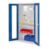 Kappes Werkzeugschrank RasterPlan Mod. 6 T410 mm RAL 7035/5010 Sichtfenstertüren