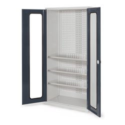 Kappes Werkzeugschrank RasterPlan Mod. 6 T500 mm RAL 7035/7016 Sichtfenstertüren