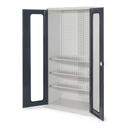 Kappes Werkzeugschrank RasterPlan Mod. 6 T500 mm RAL 7035/7016 Sichtfenstertüren
