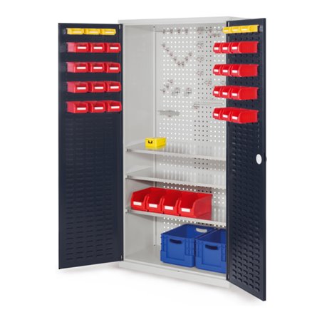 Kappes Werkzeugschrank RasterPlan Mod. 6 T500 mm RAL 7035/7016 Türen innen Schlitzplatten