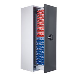 Kappes Zugwagenschrank RasterPlan Mod. 1 7035/7016 1 Auszug bestückt